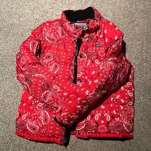 Levi’s small paisley puffer jacket